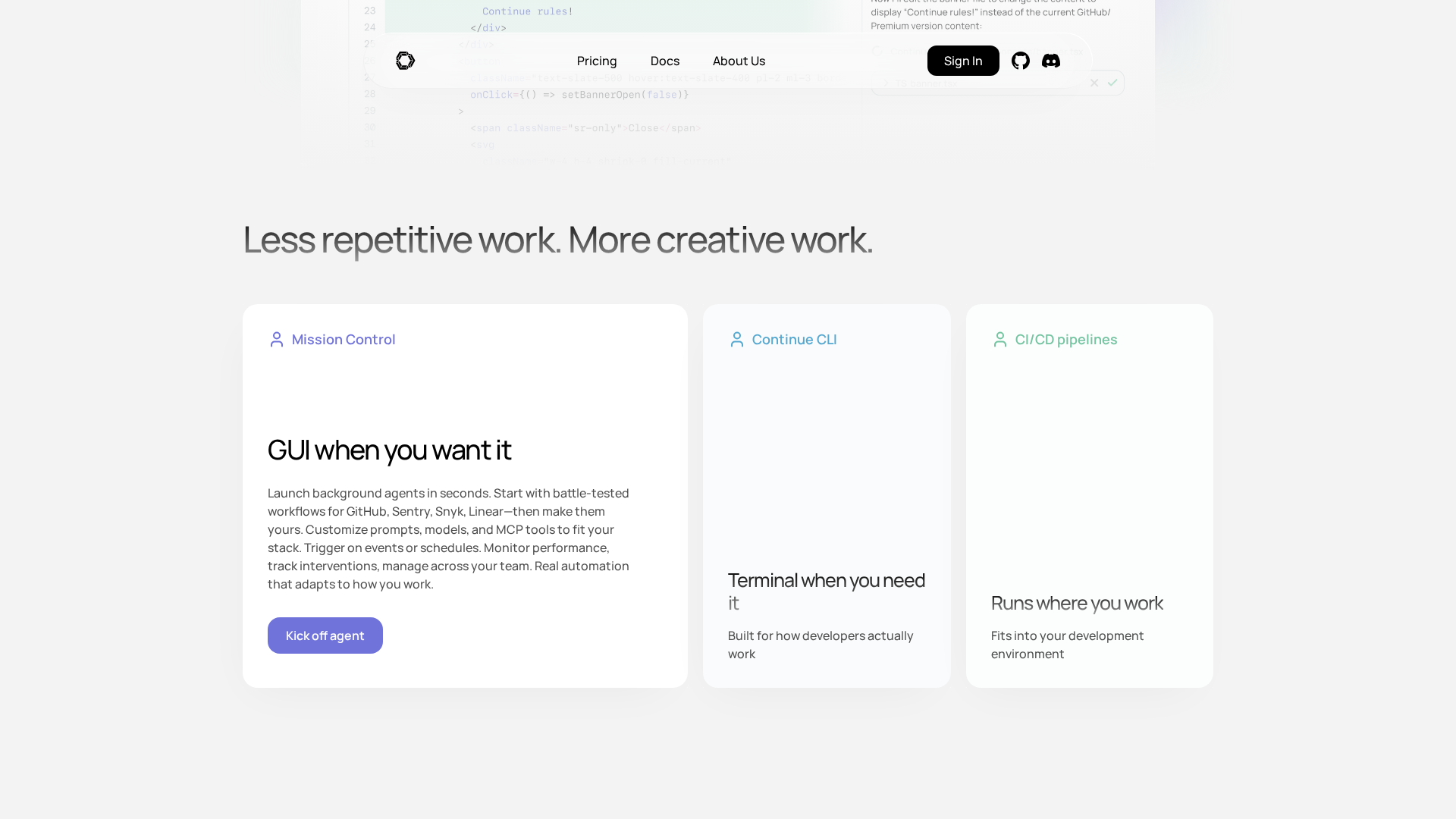 Continue Screenshot 1