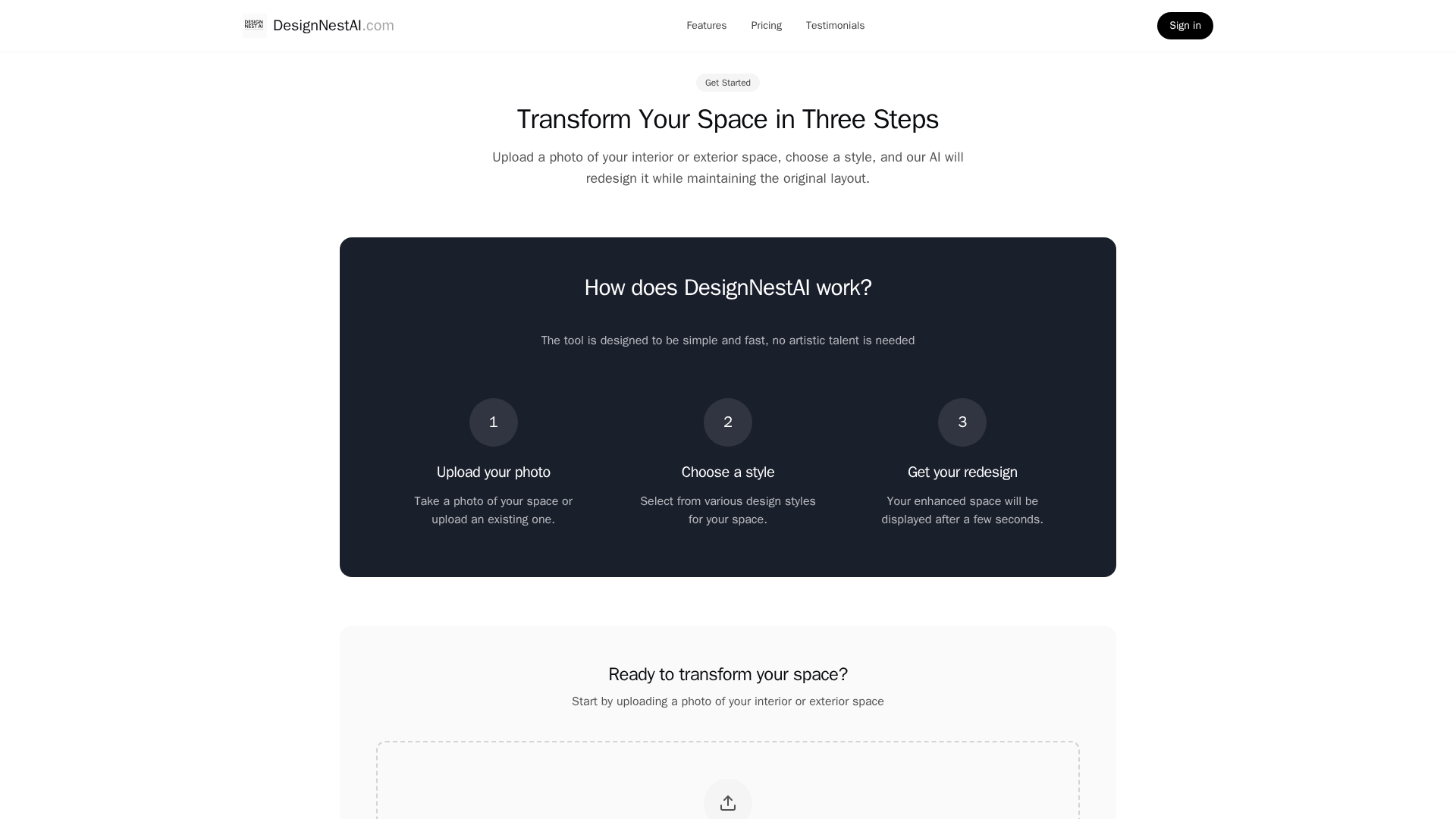 DesignNestAI Screenshot 1
