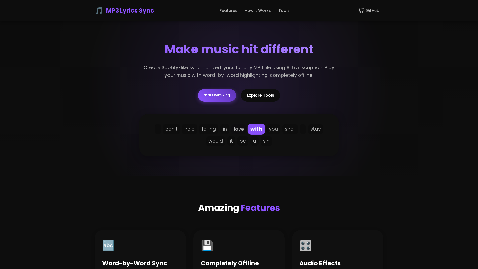 Create Live Lyrics Screenshot