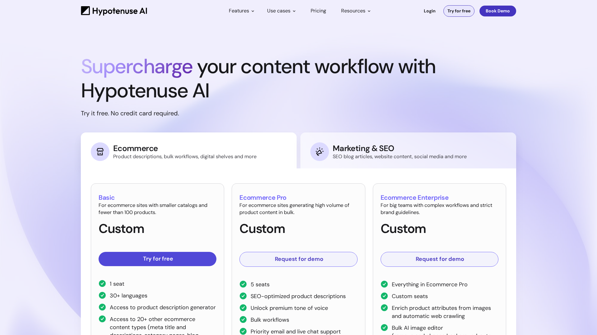 Hypotenuse AI Screenshot 1