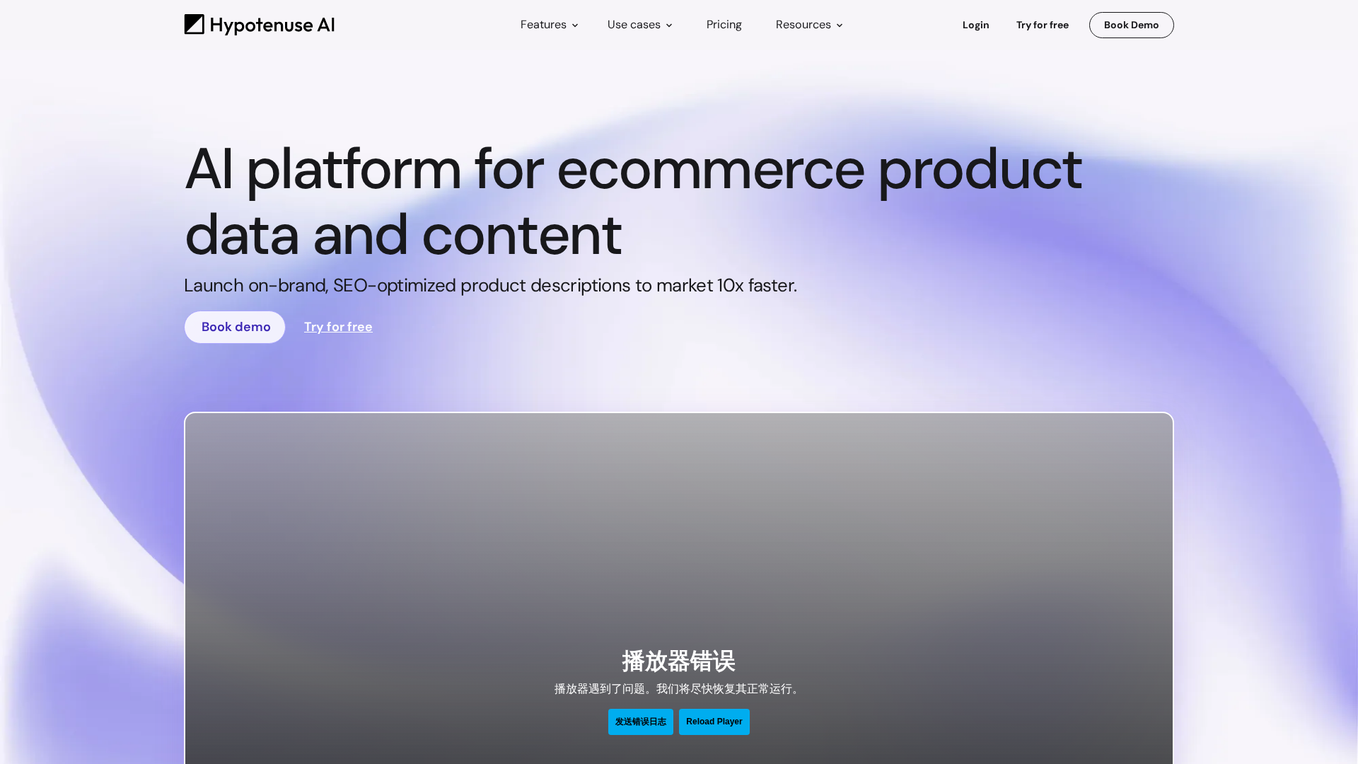 Hypotenuse AI Screenshot