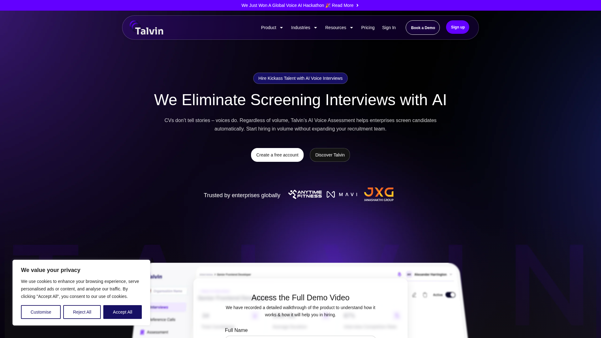 Talvin AI Screenshot